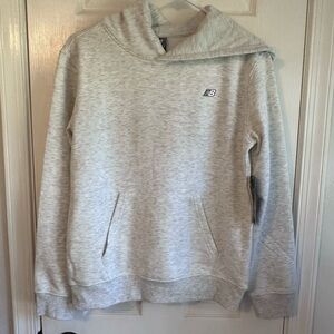 New Balance Boys Premium Fleece Casual Hoodie, Oatmeal Heather, Size LG 14/16,